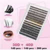 B & Q DIY Cluster Lashes 280pcs Individual 30D+40D 0.07