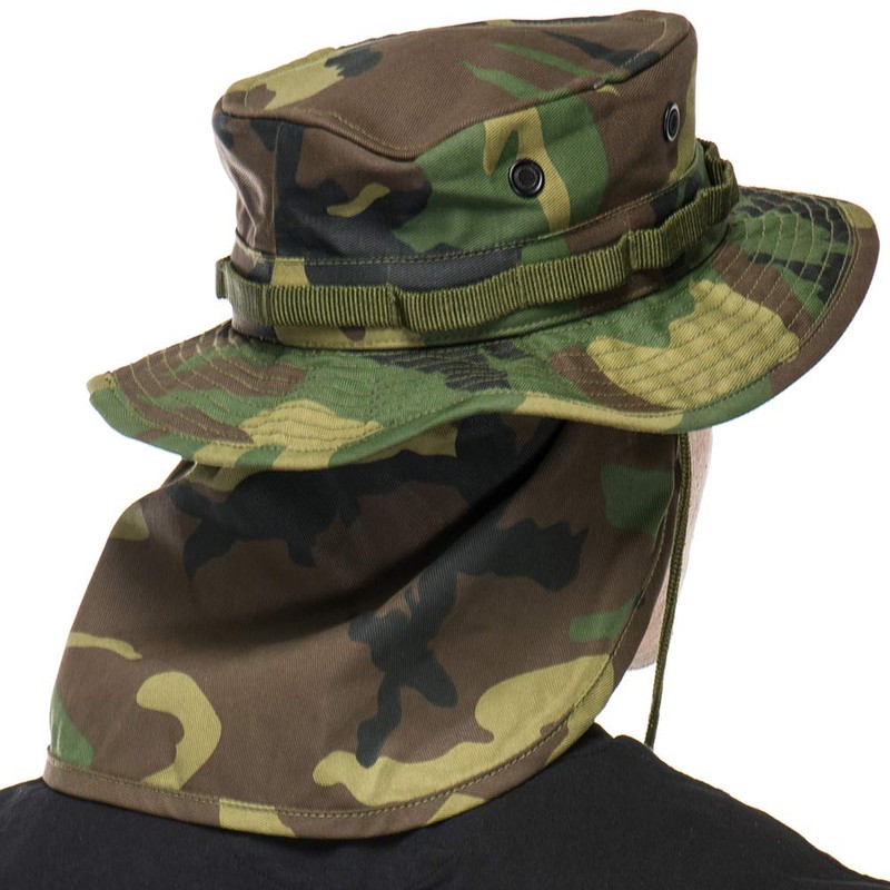 MOOSELANDER - Gorro de camuflaje para hombre con Sungard extraíble,