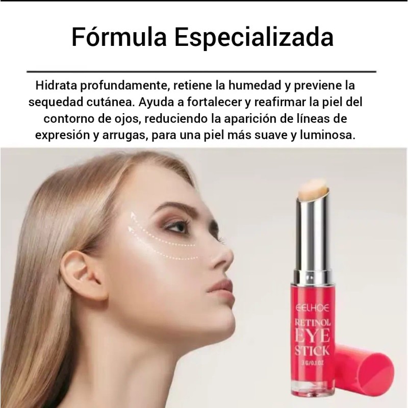 Crema En Barra Retinol Contorno De Ojos Antiedad Reafirmante