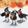 Factory Direct Craft Standing Resin Crow Crafted Decor Set