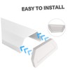 Tofficu Rain Gutter End Plug Gutter Accessories Downspout Parts PVC
