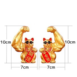 Maneki Neko Figurine, Good Luck, Good Luck, Good Luck Up, Good Luck, Promoting Business, Mini Palm Size, Opening Celebration, Housewarming, Feng Shui Item, Money Lucky, Figurine, Rising Fortune,