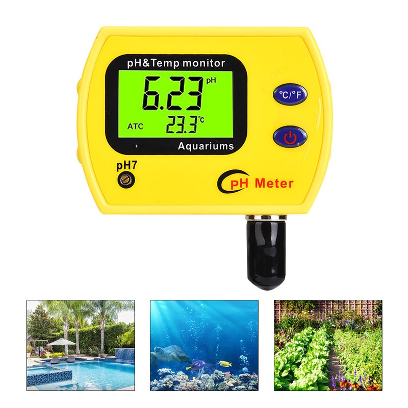 2-In-1 Portable High Precision Temperature PH Tester Meter Water Quality