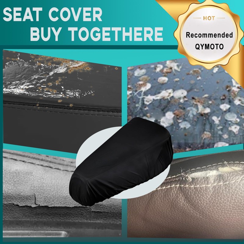 QYMOTO 12" Coleman CT100U Seat,100cc Minibike Powersports Seats,Replacement Seat Cusion