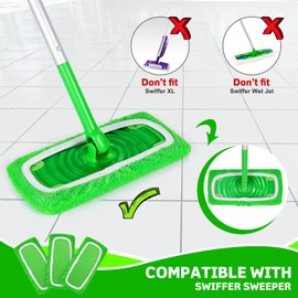 AmaVins 8-Pack Reusable Microfiber Mop Pads for 10-12" Mops