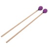 1 Pair Marimba Mallets Medium Hard Yarn Head with Maple