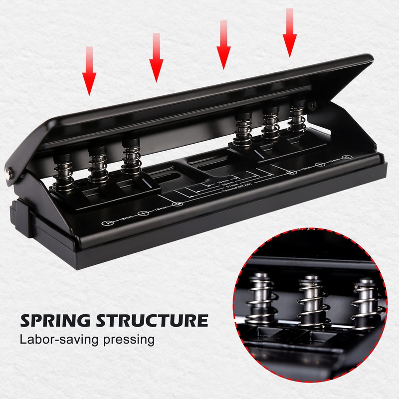 6 Hole Punch, A5 A6 A7 6-Ring Hole Punch with