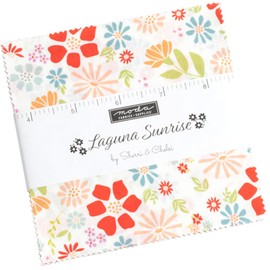 Laguna Sunrise Charm Pack by Sherri & Chelsi; 42-5" Precut Fabric Quilt Squares