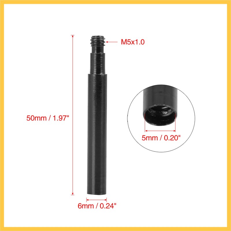 BULLSPANN 50mm Aluminum Alloy Bicycle French Type Valve Extender Extension