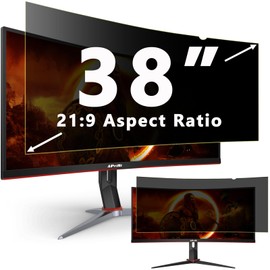 APeiSi 38 Inch Privacy Screen Filter for 21:9 Ultrawide Curved Monitor | Privacy Shield | Anti-Glare | Anti-Blue light Protector | Anti Spy | Computer Security Private Filter