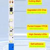 HAASHADA LED Strip Lights, DC12V 5m/16.4ft Dimmable 2835 LED Lights