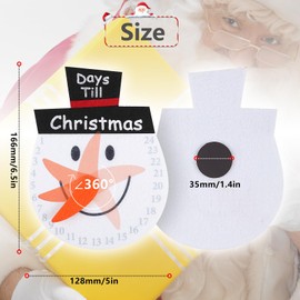 Hianjoo Christmas Advent Calendar Snowman 2024, 24 Days Countdown to Christmas, Christmas Countdown Calendar, Snowman Christmas Decoration, Christmas Calendar Fridge Magnets with Magnets