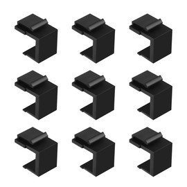 Alnicov Keystone Shield for CAT, SAT, LAN, HDMI, USB Module Protective Cover, Black, Pack of 10
