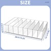 JINGHANGER Large Cash Organizer 8 Sections Clear Money Budget Tray