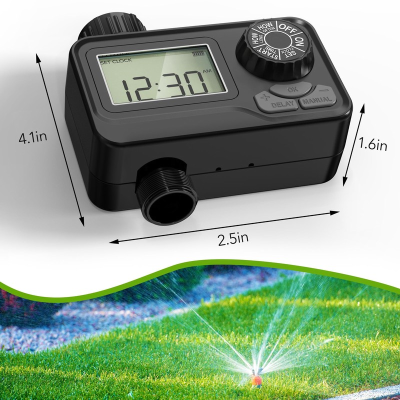 BN LINK Programmable Sprinkler Timer with Rain Delay – Waterproof