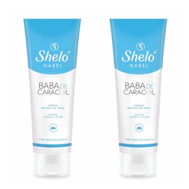 Sheló Nabel Baba de Caracol, Crema para Manos de Seda, Hidratante y Nutritiva, Kit de 2 Unidades, 100 ml