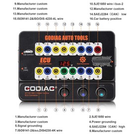 GODIAG® Auto ECU Breakout Box, GT100 Breakout Box OBDII Protocol Detector for OBDII Protocol Communication Detection/ECU Tool Maintenance/Diagnosis/Programming/Coding