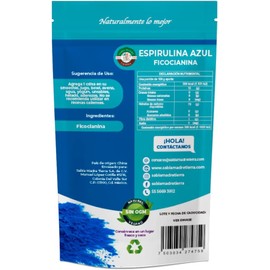 Espirulina azul 100g – Ficocianina natural sin OGM SABIA MADRE TIERRA