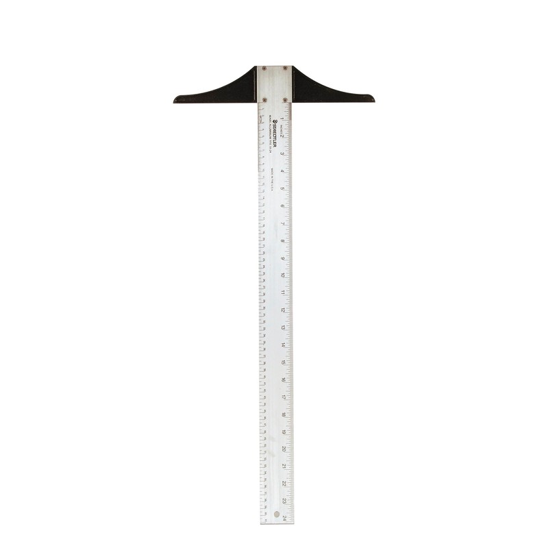 Staedtler Aluminum T-Square, 24 Inch Metal Ruler with Calibrated Blade,