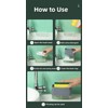 Dish Soap Dispenser and Sponge Holder for Kitchen, Detachable Liquid