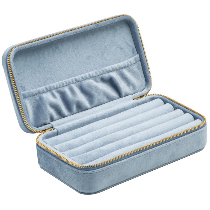 COWFEX Velvet Multiple Ring Box Jewelry Organizer Display Tray with