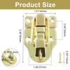 Rierdge 2 Pack Metal Toggle Latch - Duckbilled Hasp Catch