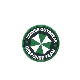 Zombie Outbreak Response Team Umbrella PVC Airsoft Velcro Patch Green