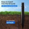 8 Pack Reinforced Ground Stakes, 0.83" x 8.27" Solar Lights