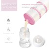 Termichy Milchpulver Portionierer Baby Stapelbar Milchpulver Aufbewahrungsbox 2 Stück (Babyrosa-2)