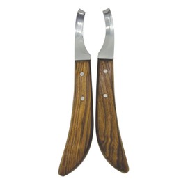 Equinez Tools Farrier Hoof Knives Set–Professional Left & Right Handed Hoof Trimming Knives with Razor Sharp Stainless Steel Blades,Ergonomic Design for Precision Hoof Care for Farriers&Equestrians