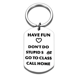 Off to College Gifts, College Student Gifts, Cool Things for Teens, Back to School Keychain for Students, Birthday Christmas Stocking Stuffers for Teen Boys Girls
