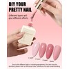 Plum Pink Jelly Nail Gel Glue Polish, 15ml Skin Tone