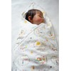 Vit Heart Sanrio Baby Flower Ring Gauze Swaddle (SB04S) White