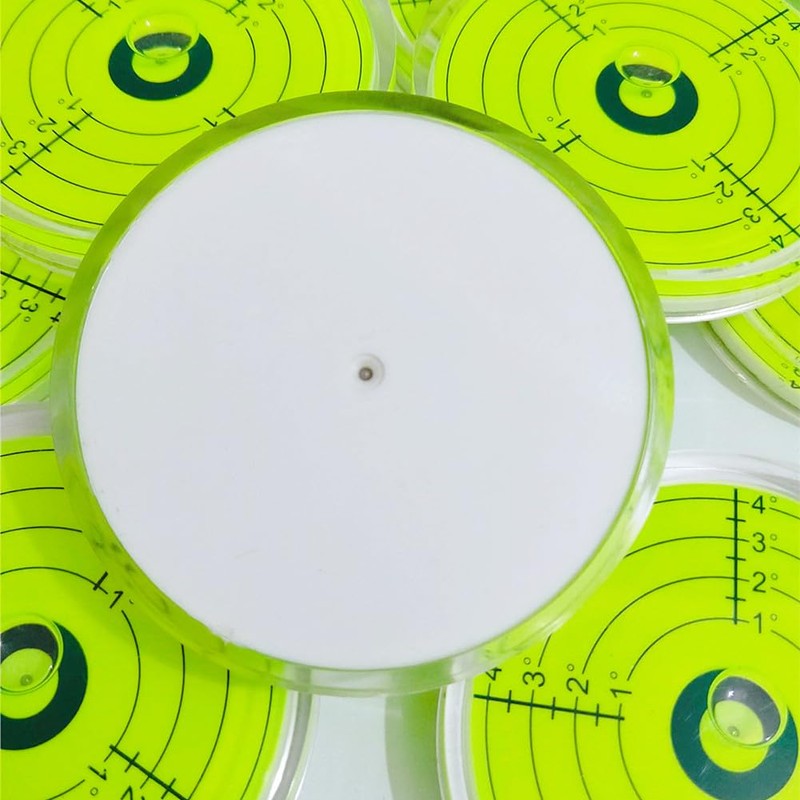 SIZIKJXGHWYI 80x12mm Large Bubble Spirit Level Degree Marked Surface Round