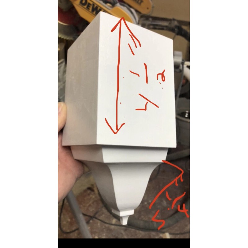 Crown Molding Corners 6 piece set 5 inside/1 outside for