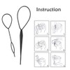 2 Set 8PCS Tail Hair Styling Tools, Ponytail Maker Fast