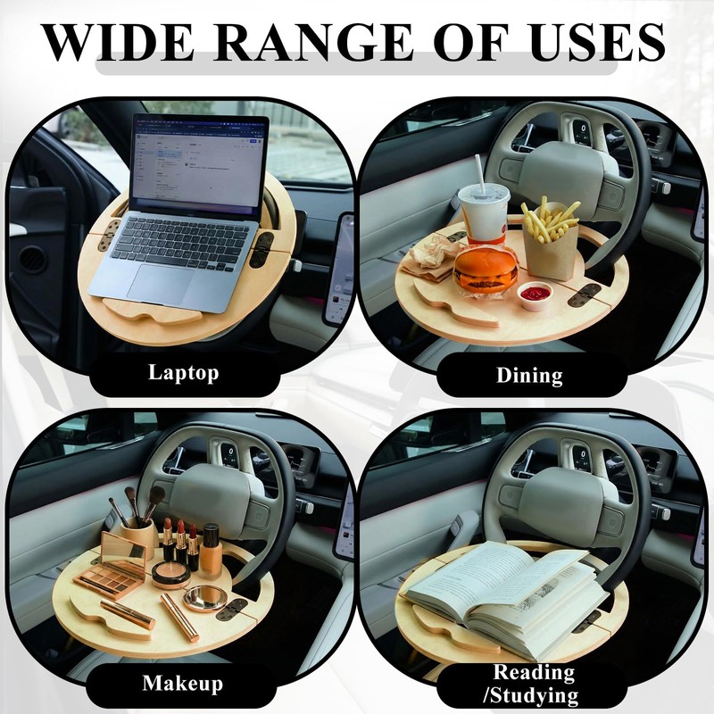 2 in 1 Car Steering Wheel Tray Steering Wheel Desk