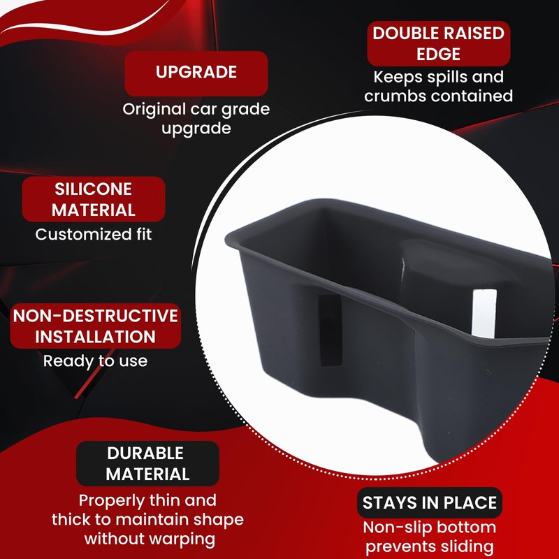 Car Cup Holder Organizer Box Compatible with Toyota Grand Highlander