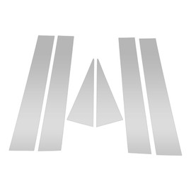 HOPESPANNER Door Pillar Window Trim for Chevy Captiva 2006-2015 Silver Tone Front Rear Left Right Anti Scratch Sticker Pillar Posts Cover 6pcs