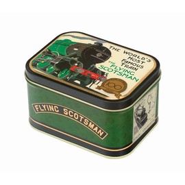 Elite Gift Boxes Flying Scotsman Train Small Deep Rectangular Tin 105 x 78 x 42 mm