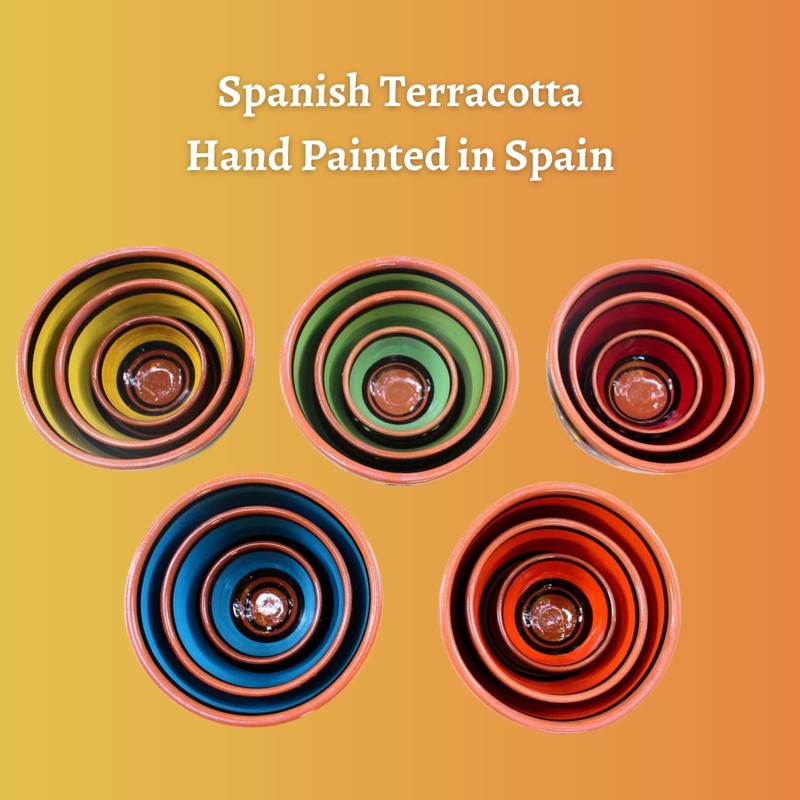 Cactus Canyon Ceramics Salsa Bowls - Spanish Terracotta Multicolor Decor