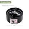 Equust 2-pack Cross Blade Blender Replacement Parts Work with Magic