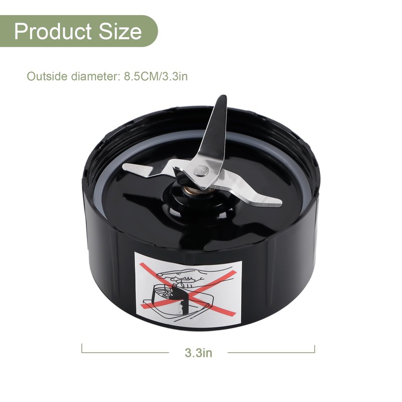 Equust 2-pack Cross Blade Blender Replacement Parts Work with Magic