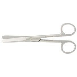 Gima - Gerade Chirurgische Schere, Stumpfe Ende, Länge 14,5 cm, aus Edelstahl