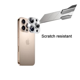 [New Bling Design] LNtech Full Protector Bling Glitter Shiny Metal Ring Tempered Glass Back Camera Screen Protector Lens Cover Camera Lens Protector Compatible with iPhone16 Pro/iPhone16 Pro Max(Multi-Coloured Glitter)