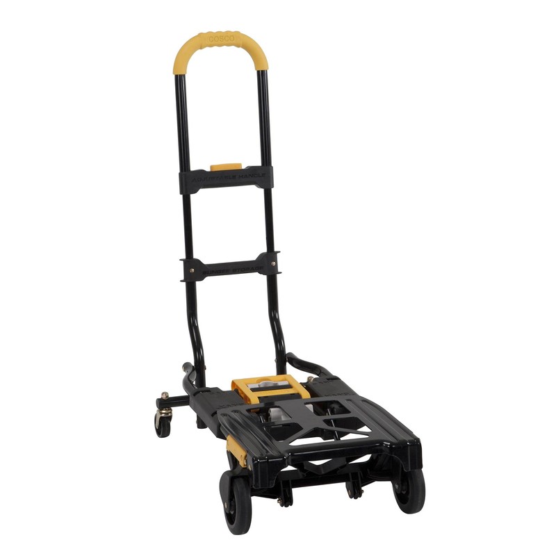 COSCO 12225YGB1E 2-in-1 Folding Hand Truck, 300 lb. Capacity, Multi-Position