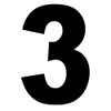 Merriway BH04027 (4 Pcs) Black Vinyl Stick-On Wheelie Bin Post