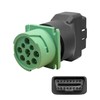 AUGREX OBD2 Male to Green J1939 Female Adapter 9pin to