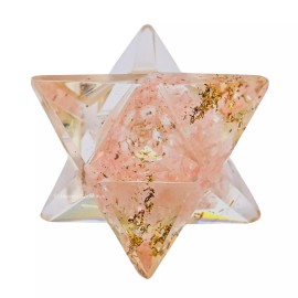 Amazing Gemstone INC Rose Quartz Orgone Merkaba