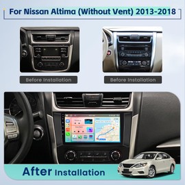 8 Core 4+64G Inefala for Nissan Altima 2013-2018 Android 13 Car Radio Stereo with Wireless Carplay Android Auto, 9" 1280 * 720 HD Touch Screen with GPS WiFi BT5.0 FM/RDS EQ DSP SWC Backup Camera MIC